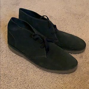 Jcrew black suede boots